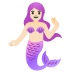 mermaid, light skin tone